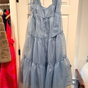 Elegant Blue Maxi Dress